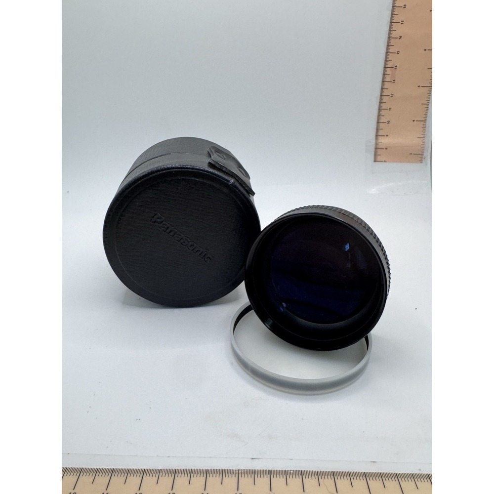 Panasonic Tele Conversion Lens M49 P0.75 w/ Case & Caps Near Mint Japan